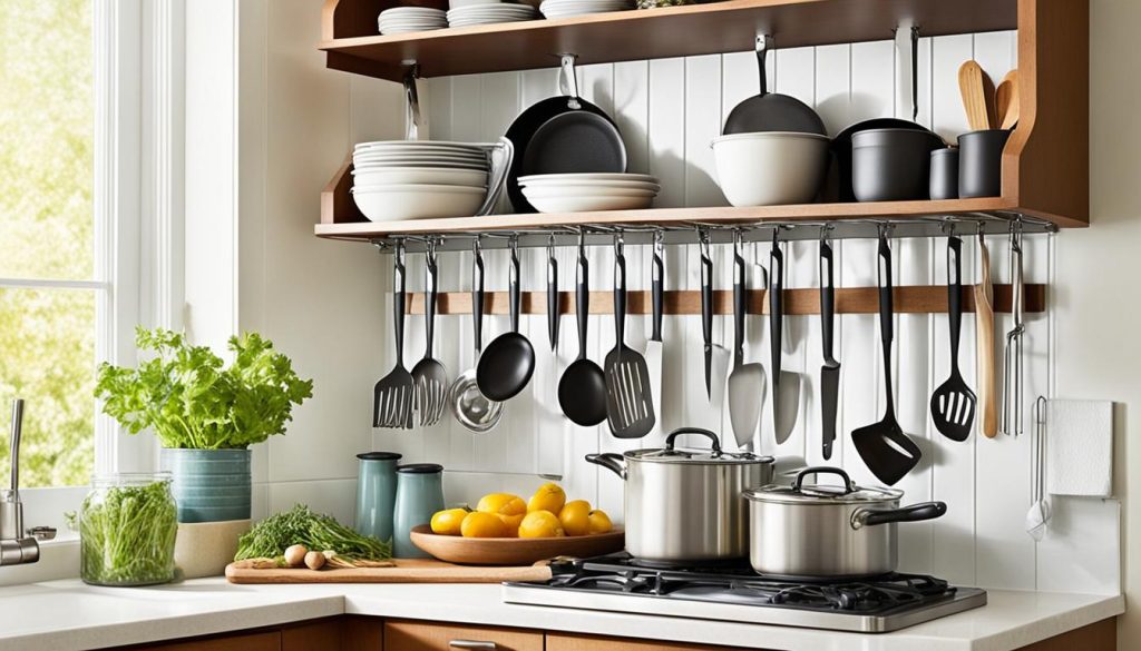 Vertical kitchen storage