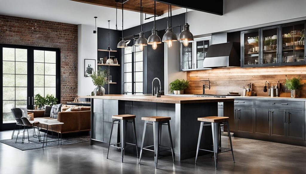 industrial chic kitchen