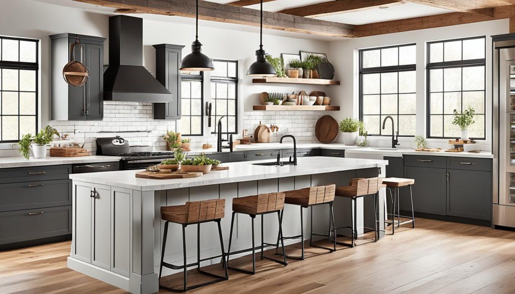 modern farmhouse kitchen