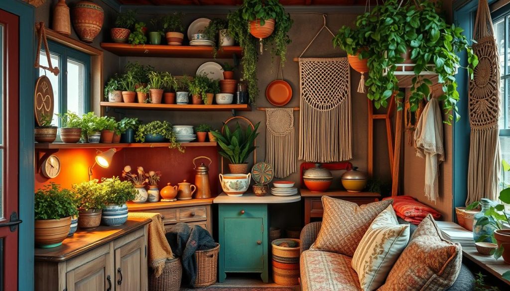 bohemian kitchen decor