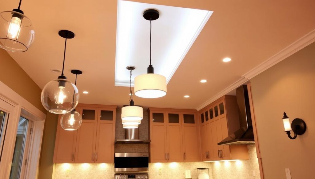 multiple kitchen lighting fixtures