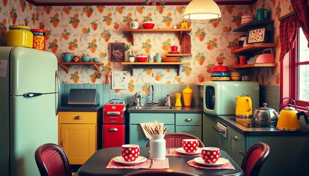 vintage-inspired kitchen accents