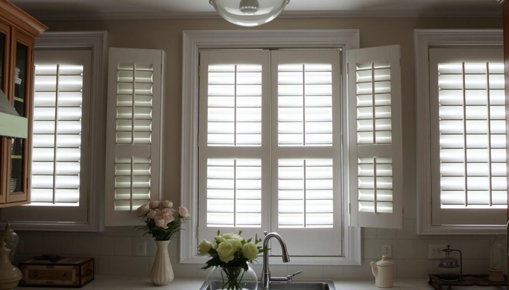 white kitchen shutters