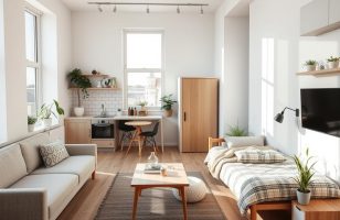 efficient layout ideas for studio apartments