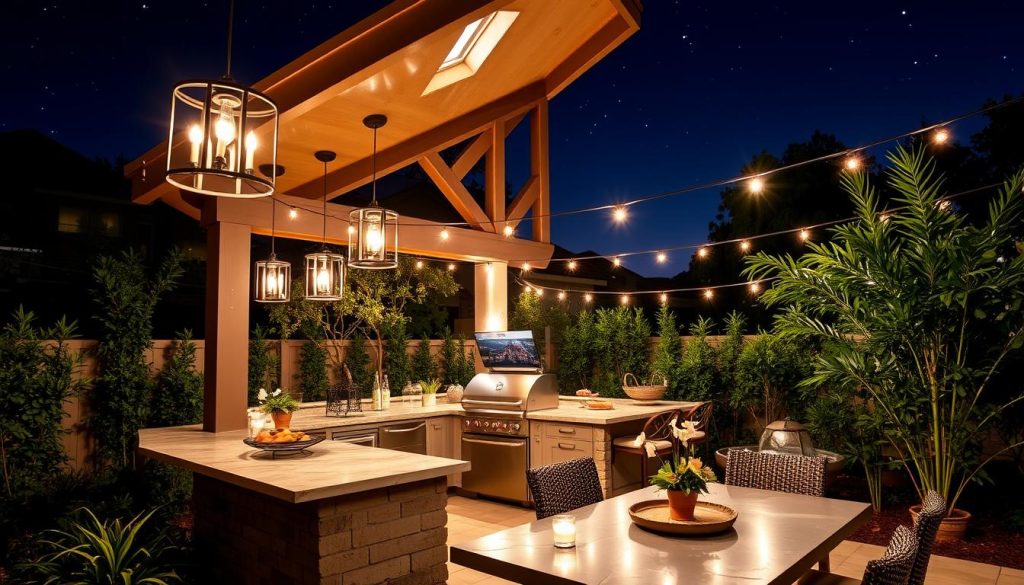 Outdoor Kitchen Lighting Design